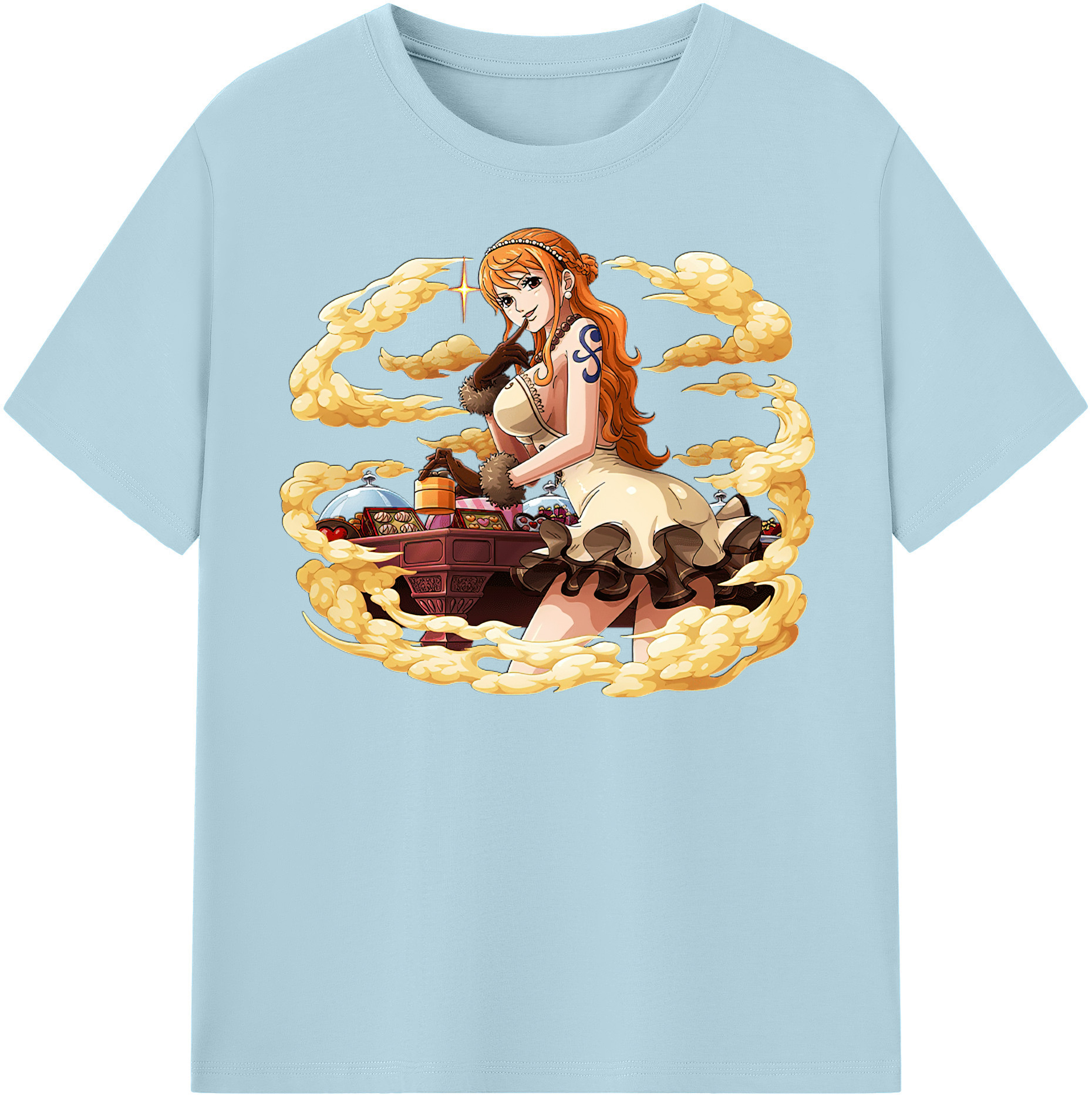 ワンピース ナミ ONE PIECE Nami 綿100％半袖Tシャツ（フロントプリント）